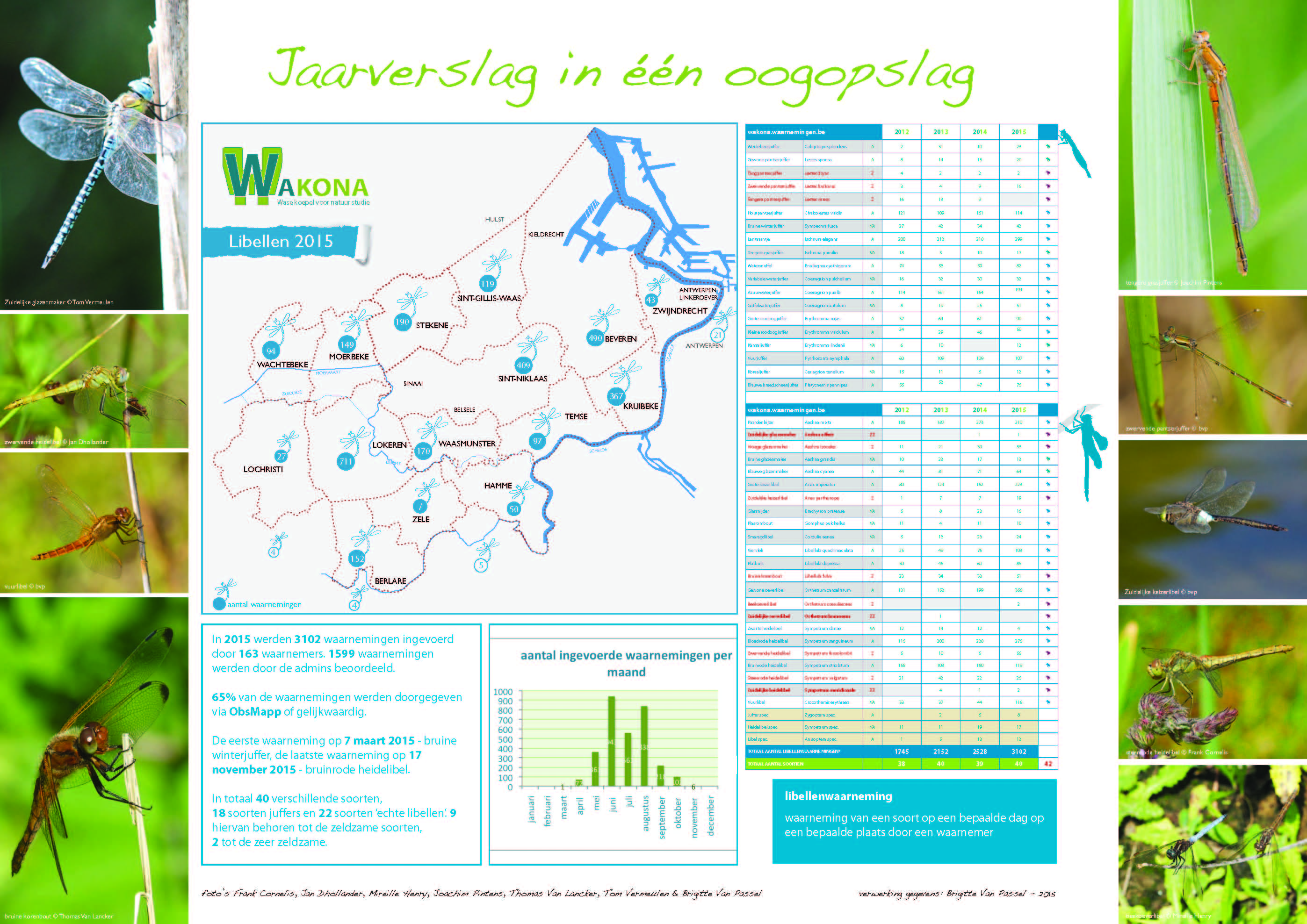 2015 LibellenWakona in een oogopslag kl